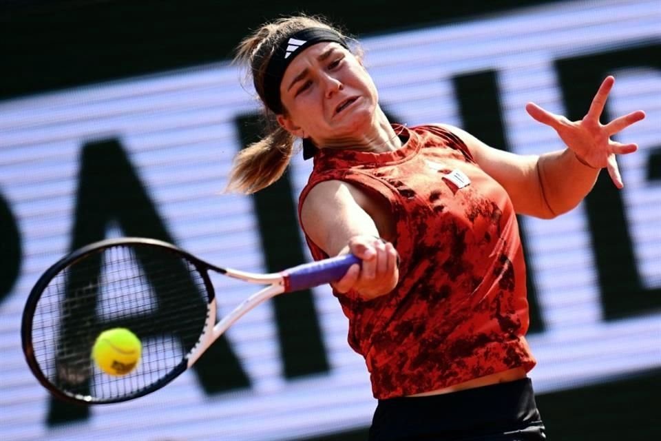 Karolina Muchova perdió en este partido apenas su segundo set en todo el torneo de Roland Garros.