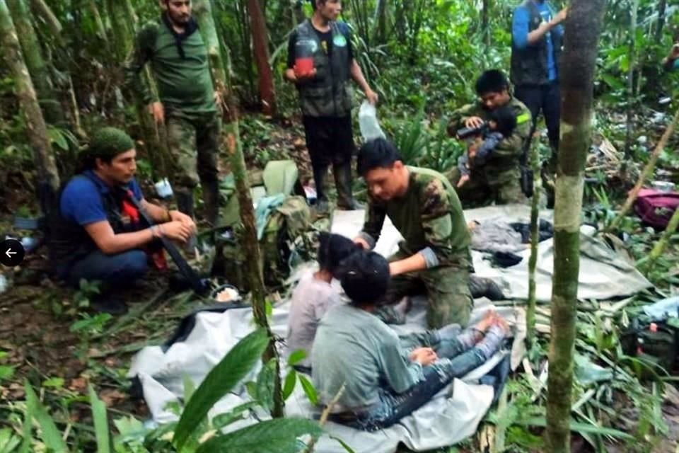 Los niños fueron encontrados en la selva después de 39 días perdidos.