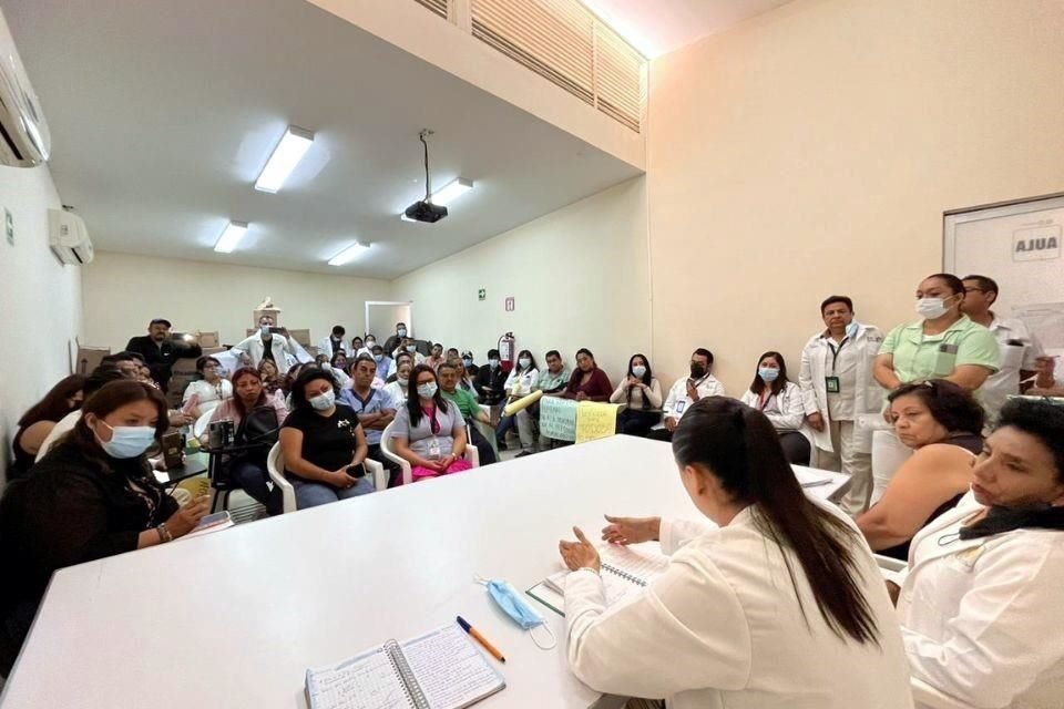 Han realizado asambleas informativas en siete hospitales sobre la próxima federalización y lo que ocurriría con las contrataciones y pagos del personal.