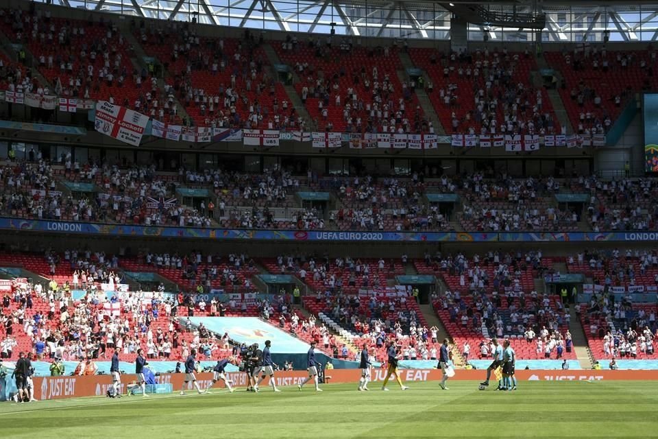 Wembley pudo contar con aficionados en las gradas, una constante en la Euro 2020.