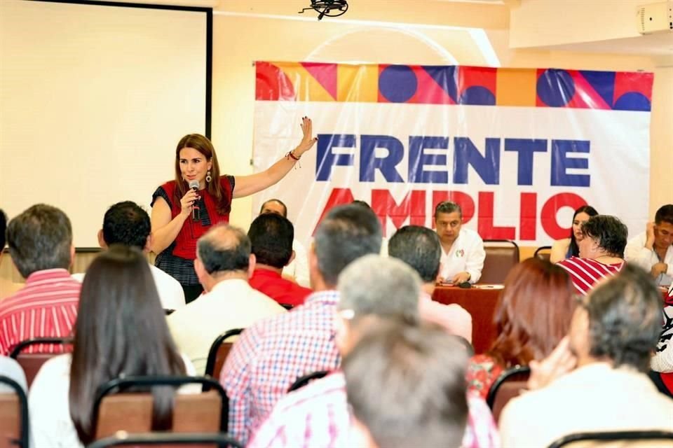 La priista dijo que en el proceso interno del Frente, será la ciudadanía quien decidirá a candidato.