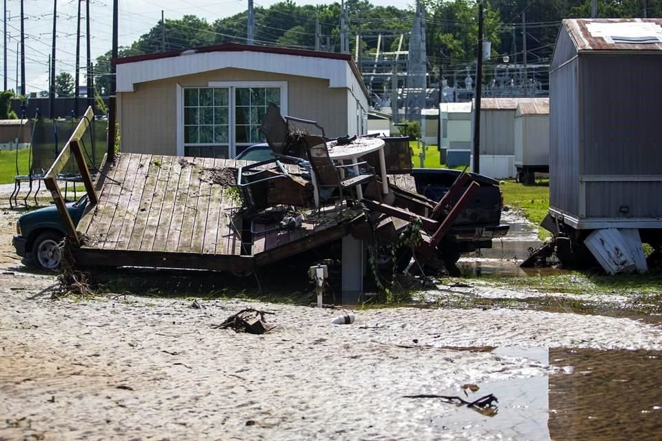La tormenta destruyó casas en Northport, Alabama.