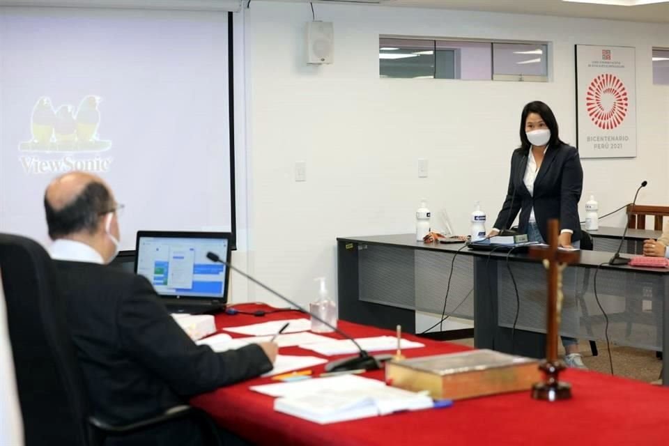 Fujimori asistió a la audiencia ante el juez Víctor Zúñiga.