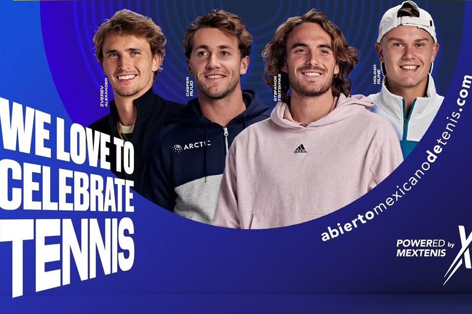 Holger Rune, Stefanos Tsitsipas, Taylor Fritz, Casper Ruud y Alexander Zverev encabezan la lista de jugadores que estarán en el AMT 2024.