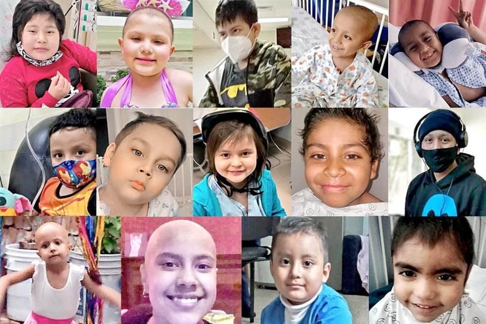 Estos son algunos de los niños que padecen cáncer en el País, y de los cuales sus familiares denuncian el desabasto de oncológicos.