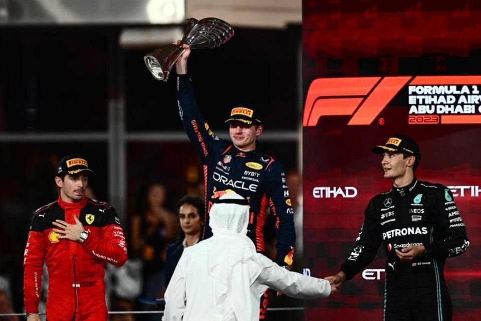 Al final, así quedó el podio en Abu Dhabi.