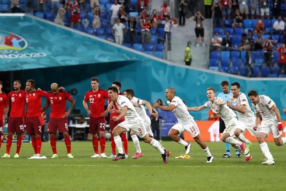 España logró doblegar a Suiza en penales.