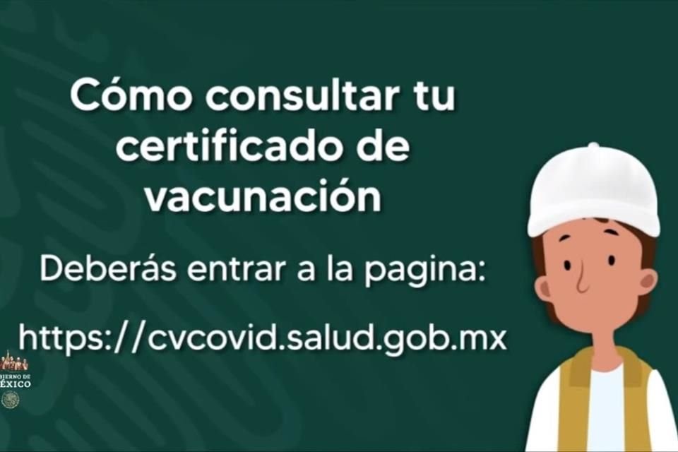 La Secretaría de Salud habilitó un sitio para obtener el certificado de vacunación contra Covid-19.