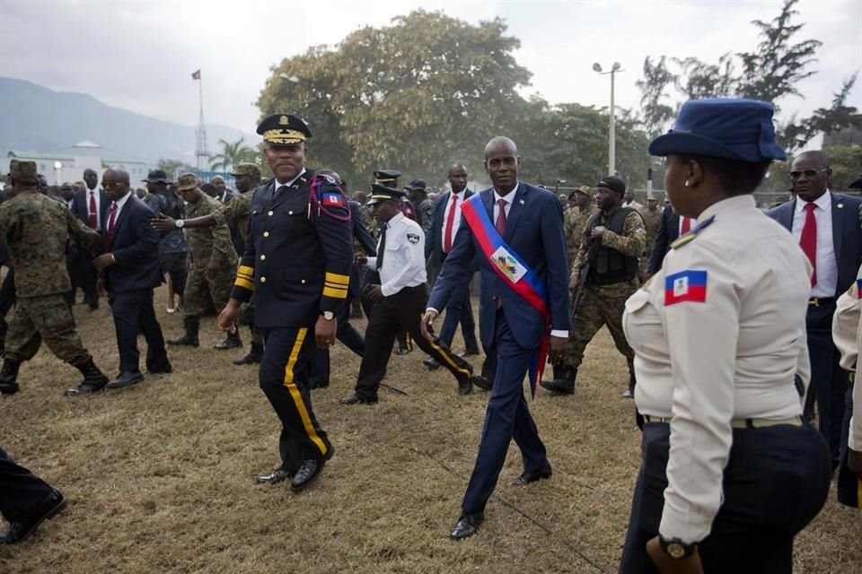 Jovenel Moise en febrero de 2017, poco después de ser juramentado como Presidente de Haití.