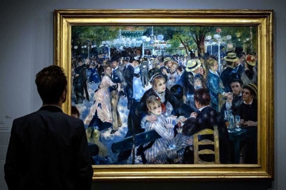 La exposición 'París 1874...' fue posible gracias al préstamo de obras de museos como la Galería Nacional de Washington. En la imagen 'Baile en el Moulin de la Galette (1876)', de Renoir.