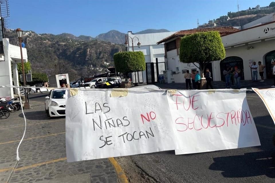 El plagio de la niña de 8 años generó protestas en Taxco.