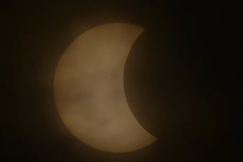Avance del Eclipse de Sol por Mazatlán, Sinaloa.