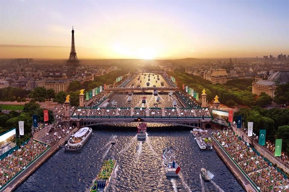 La ceremonia inaugural de París 2024 está contemplada para llevarse a cabo en el Río Sena.