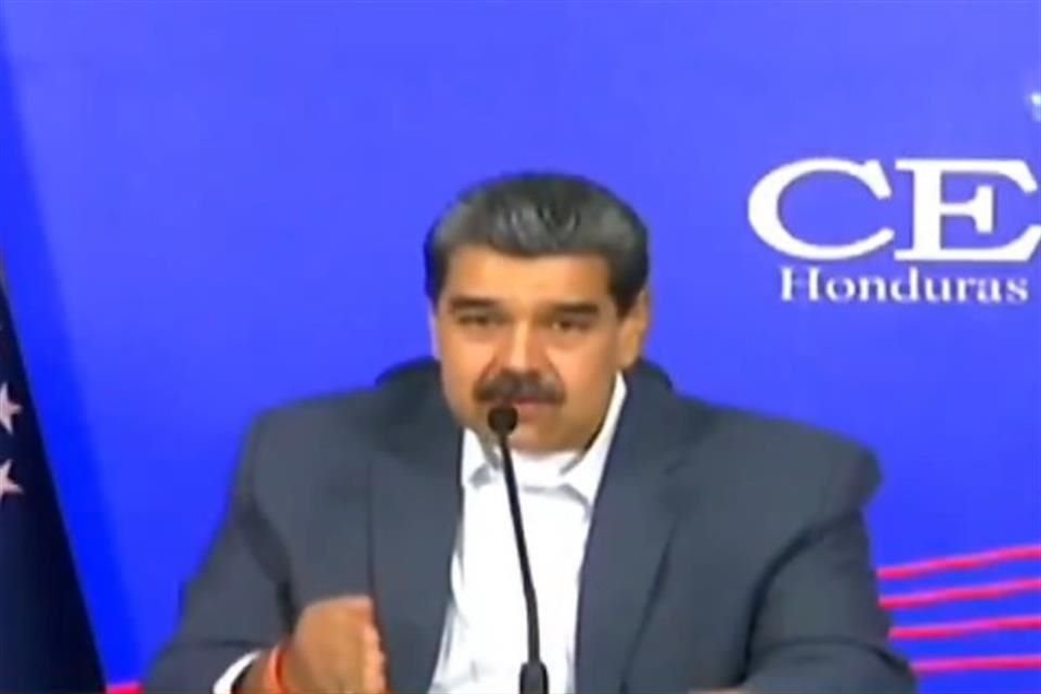 Nicolás Maduro durante su participación en la CELAC.