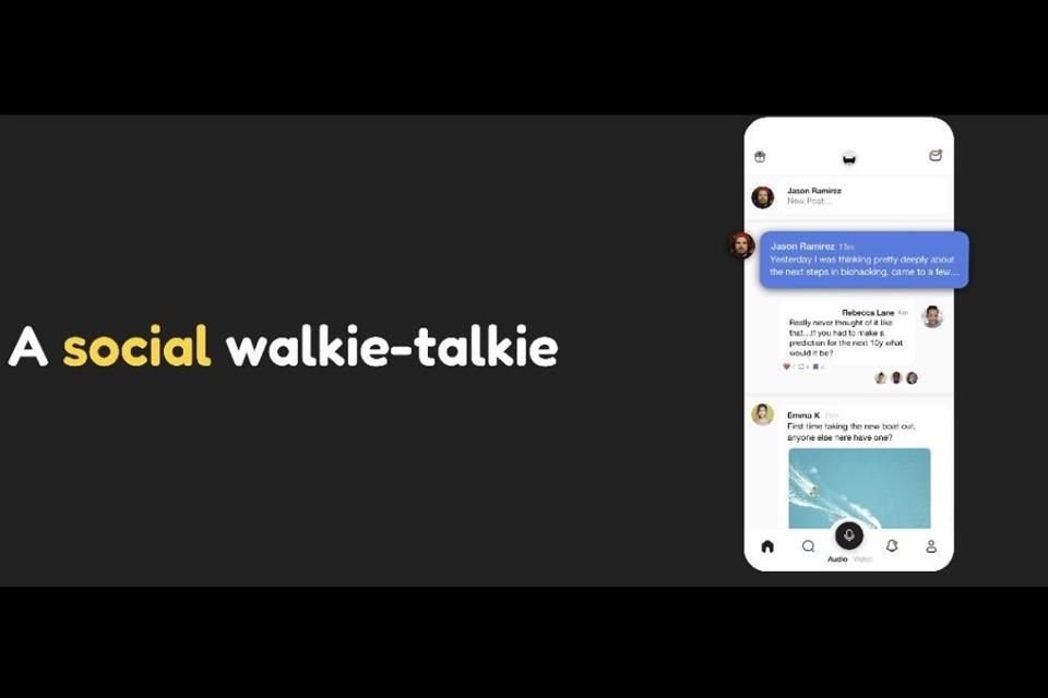 'Una walkie talkie social', así se define Airchat en sus promocionales.