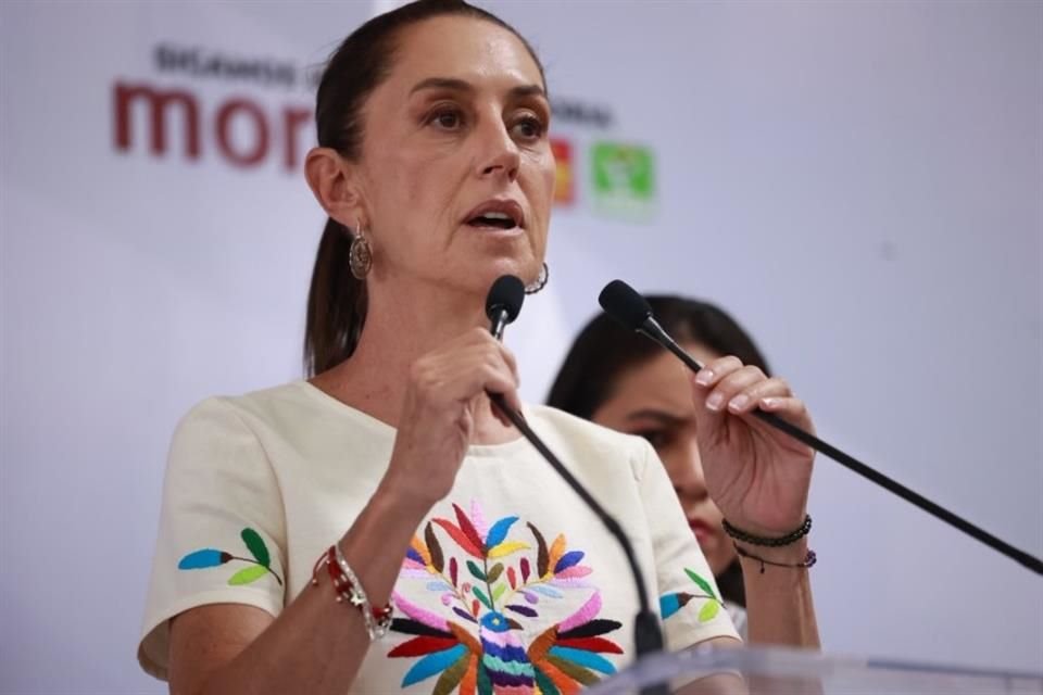 Claudia Sheinbaum, candidata a la Presidencia por Morena-PT-PVEM.