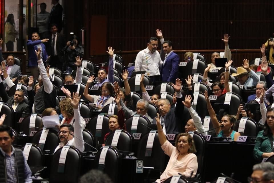 Aspecto de la discusión de la reforma de pensiones en la Cámara de Diputados.