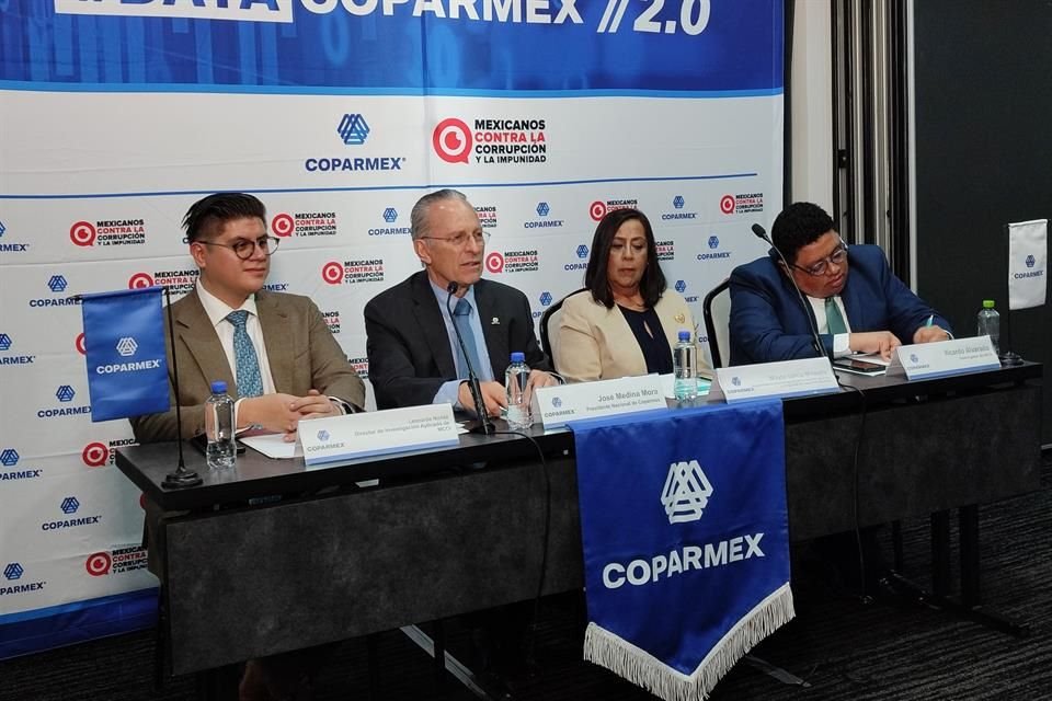 El análisis fue elaborado en conjunto por Coparmex y Mexicanos Contra la Corrupción y la Impunidad.