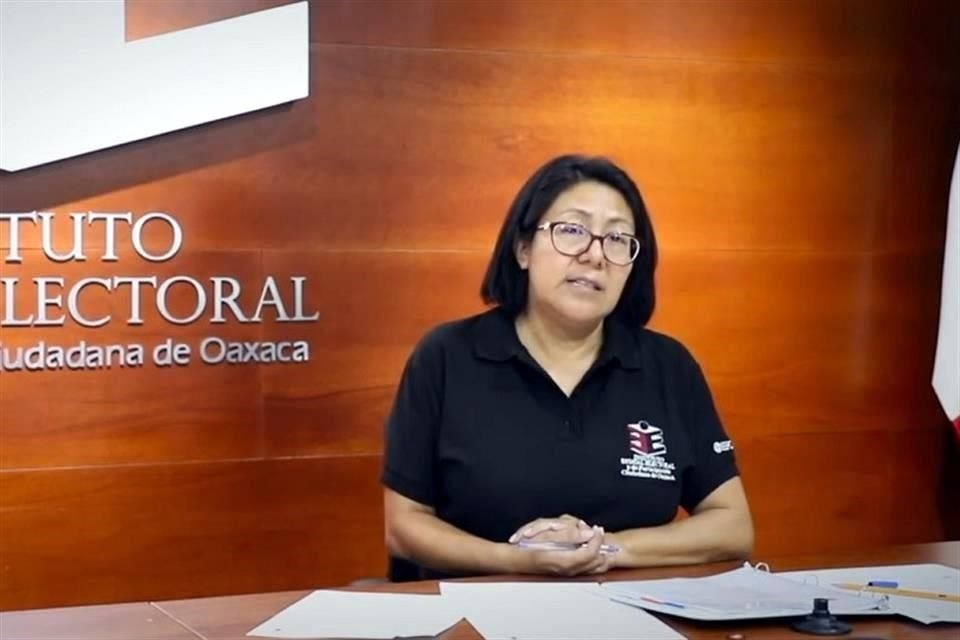 Elizabeth Sánchez fue suspendida temporalmente como presidenta del Instituto Electoral de Oaxaca por una presunta infracción administrativa.