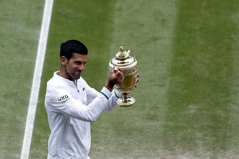 Novak Djokovic viene de ganar Wimbledon.