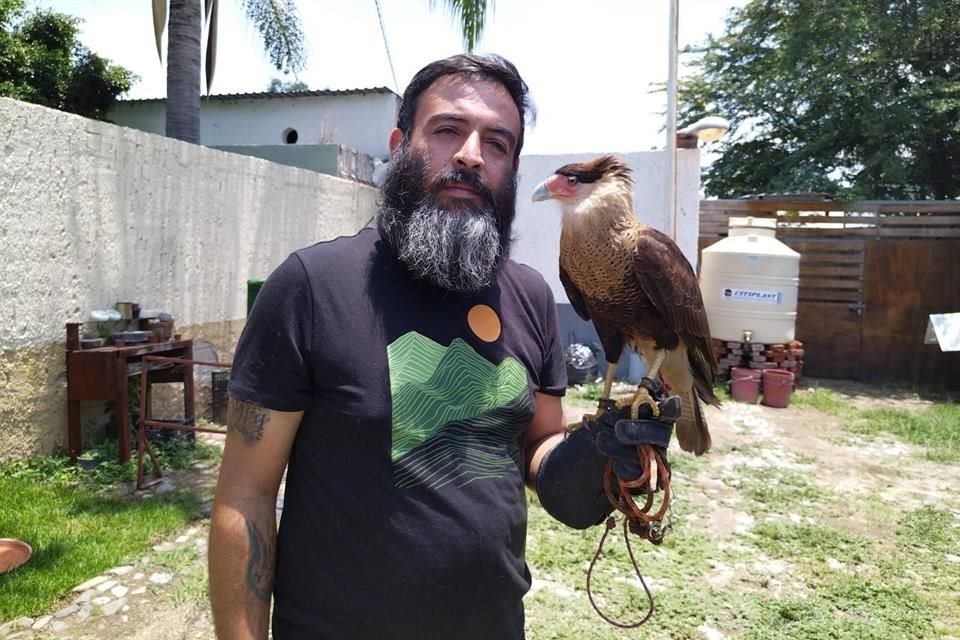 Luis Alberto Cayo, titular de la Unidad de Rescate de Fauna Silvestre de Tlajomulco.