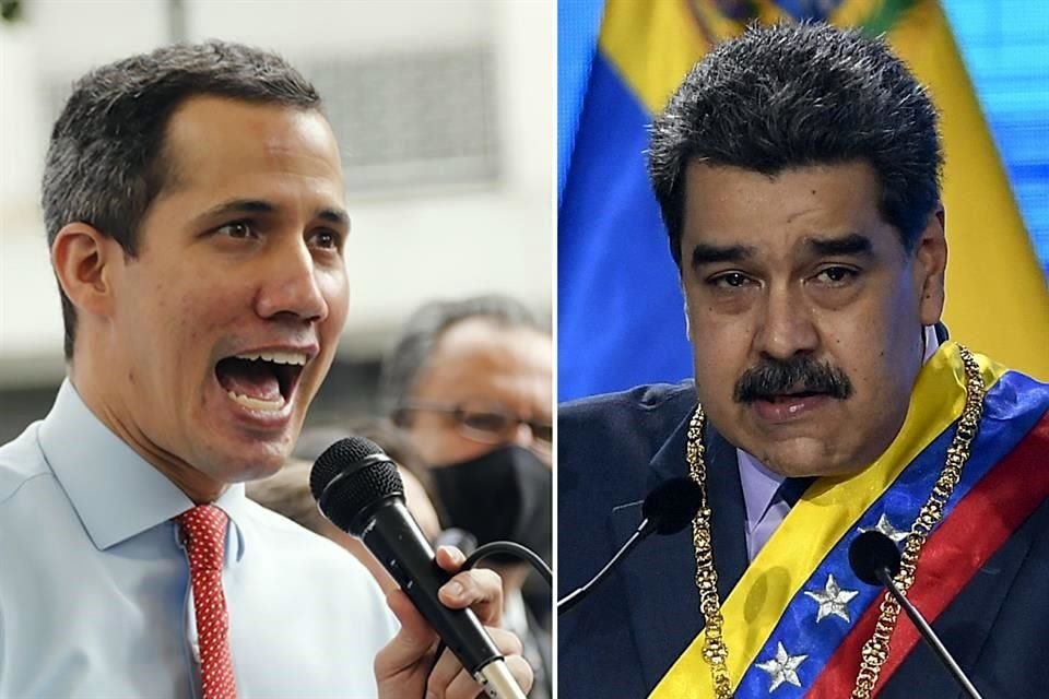 Juan Guaid, lder de la Oposicin venezolana, y Nicols Maduro, Presidente del pas.