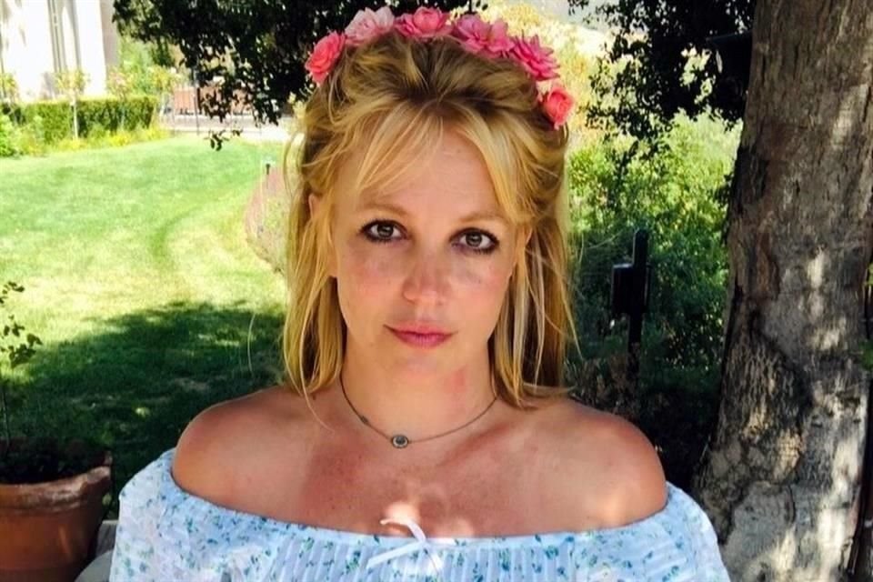 La cantante Britney Spears sorprendió a sus seguidores con una fotografía en 'topless', en medio de la batalla legal con su padre.
