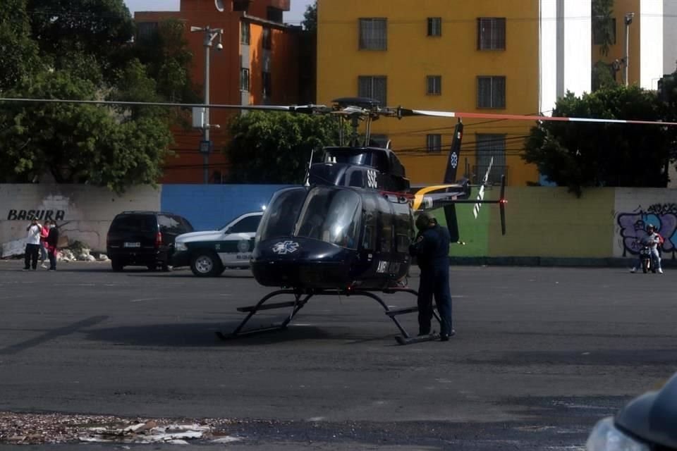 El herido fue trasladado en helicóptero de la SSC.