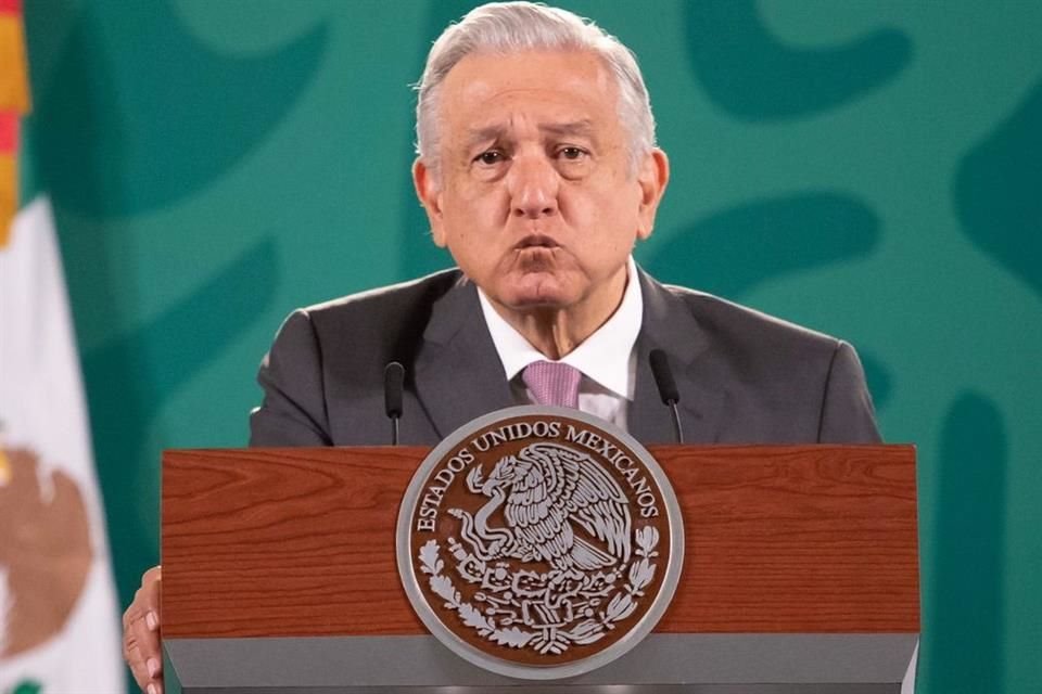 Andrés Manuel López Obrador en conferencia mañanera.