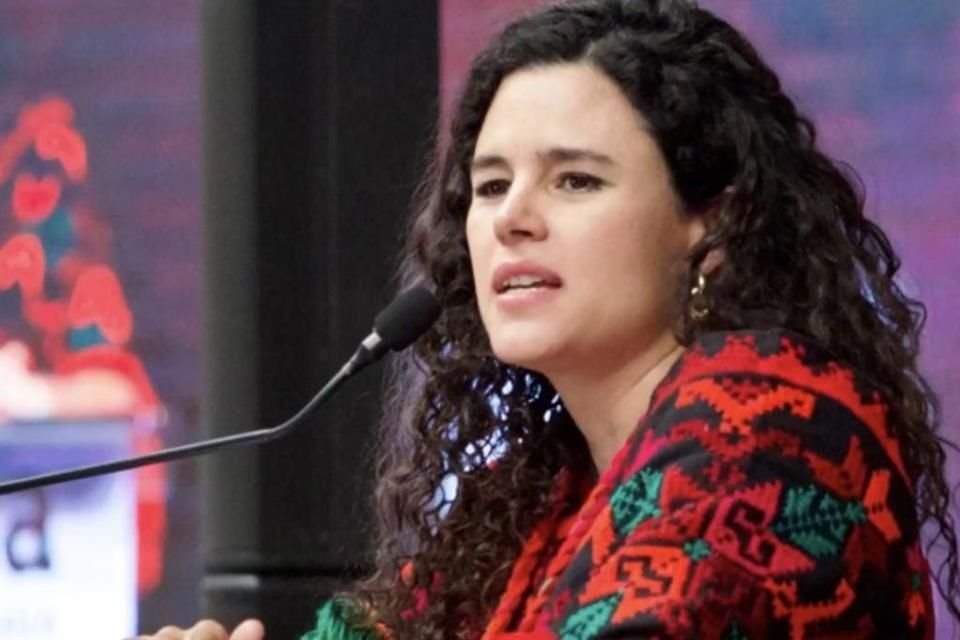 Luisa María Alcalde, presidenta nacional de Morena.