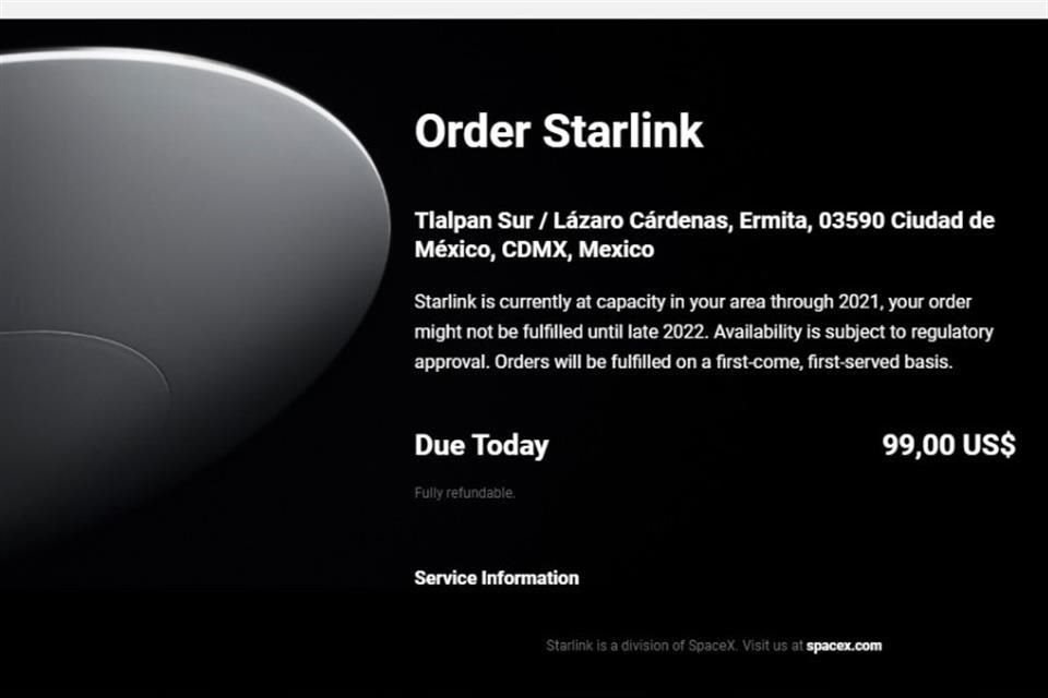 La oferta de internet de Starlink Satellite Systems podría resultar poco atractiva para México.