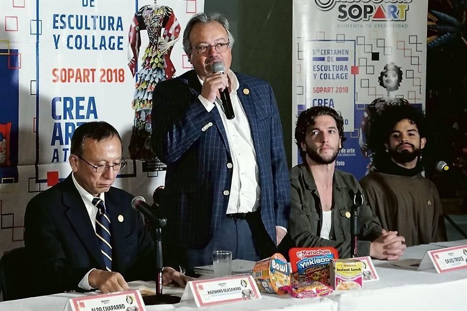 Miguel Ángel Ruiz durante la presentación de una edición anterior de Sopart.