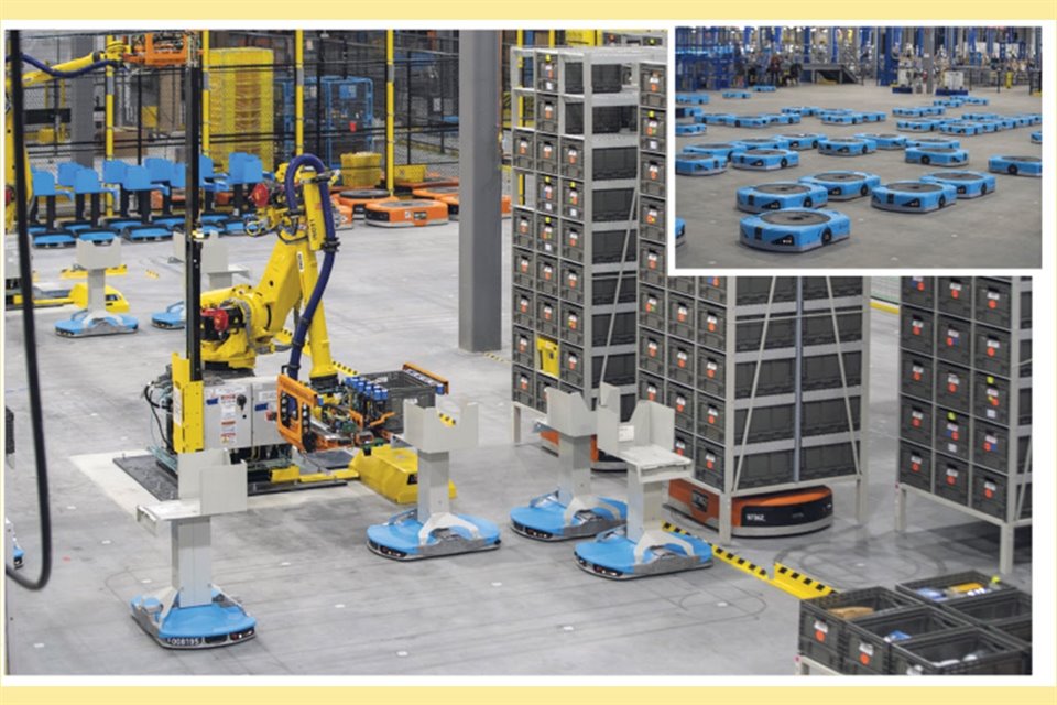Amazon ha dedicado años a automatizar tareas en sus instalaciones, desplegando más de un millón de robots y se aproxima al mismo número de trabajadores humanos en esos lugares.