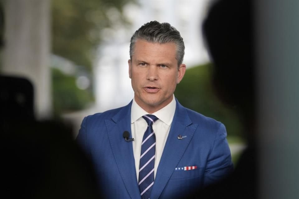 El Secretario de Defensa, Pete Hegseth, durante una entrevista en la Casa Blanca el 7 de agosto del 2025.