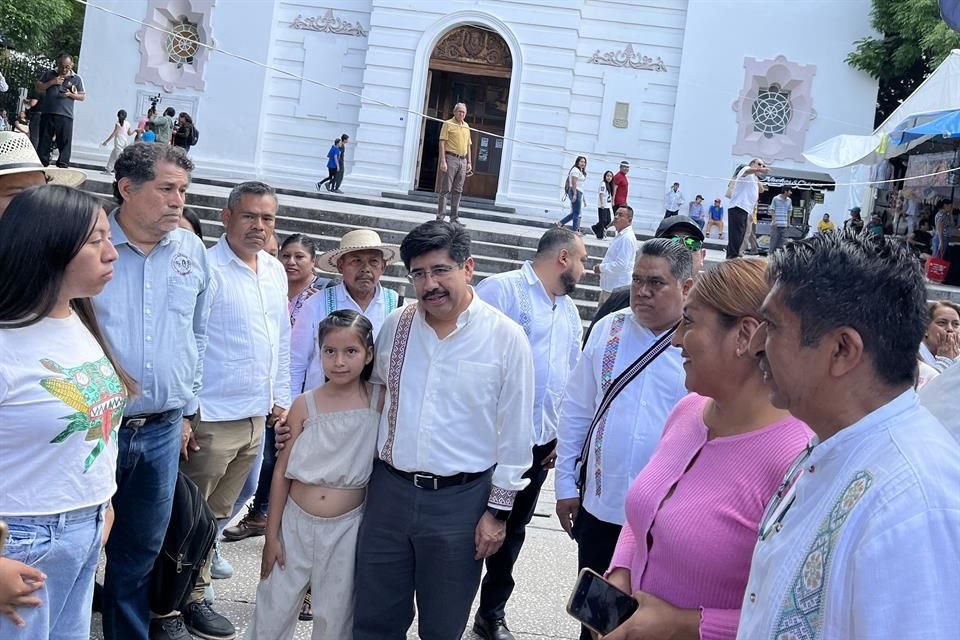 Hugo Aguilar, virtual presidente de la Suprema Corte de Justicia de la Nación (SCJN), de visita en Chilpancingo, Guerrero.