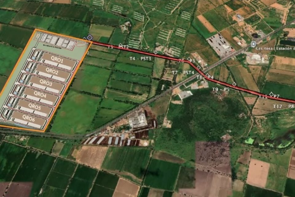 La empresa CloudHQ anunció una inversión de 4 mil 800 millones de dólares para construir un campus de 6 centros de datos en Querétaro.