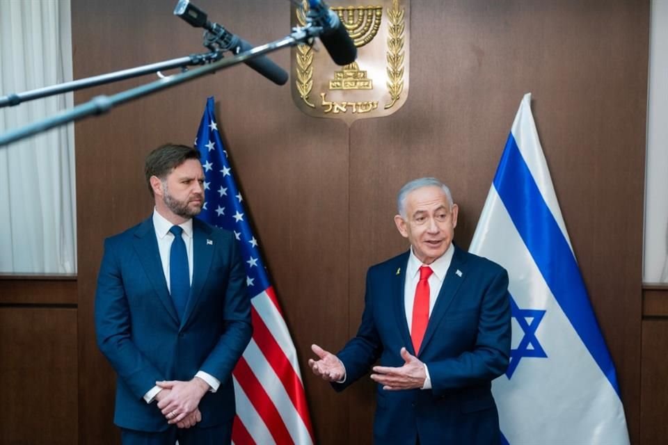 El Vicepresidente JD Vance advirtió en conferencia de prensa con Benjamin Netanyahu que será difícil desarmar a Hamas y reconstruir Gaza.