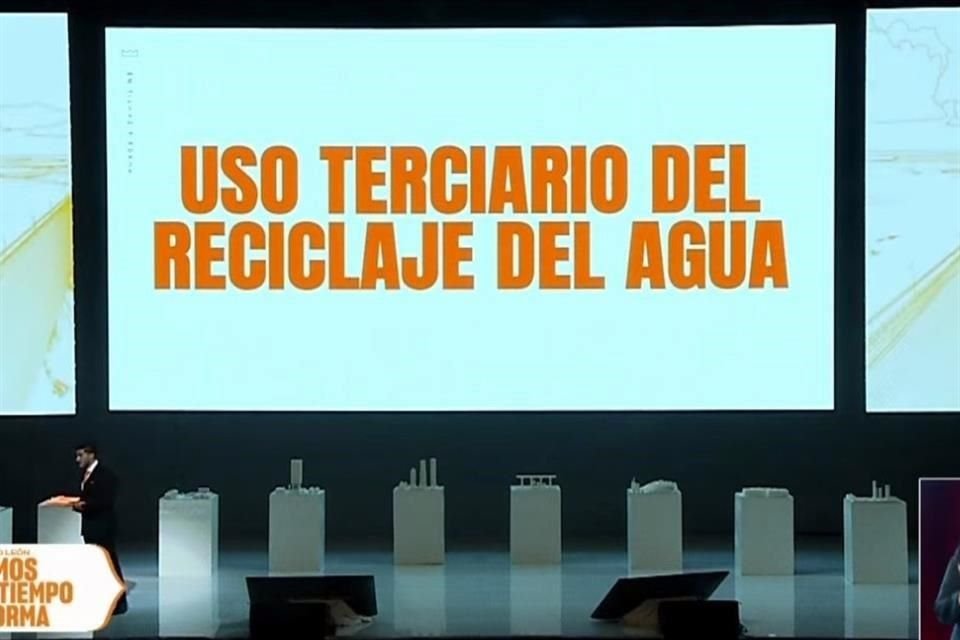Samuel García retomó el plan del reúso de agua durante su Cuarto Informe de Gobierno.