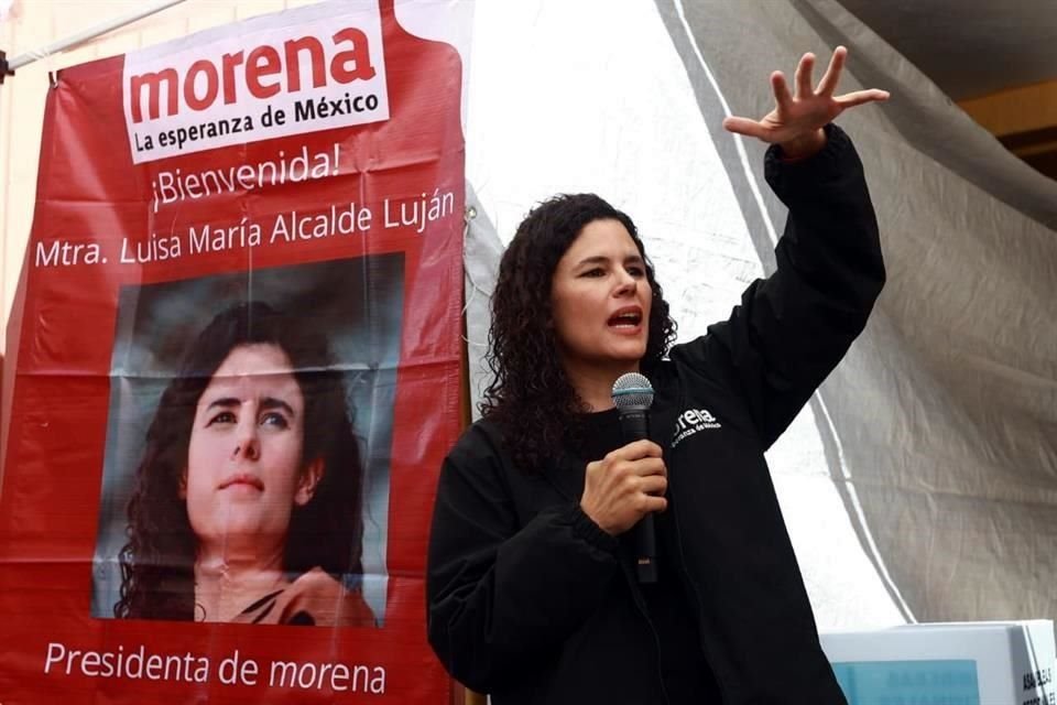 Luisa Alcalde, dirigente nacional de Morena.