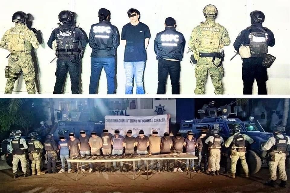 Los operativos de detención se realizaron en Culiacán y Navolato, en el estado de Sinaloa.