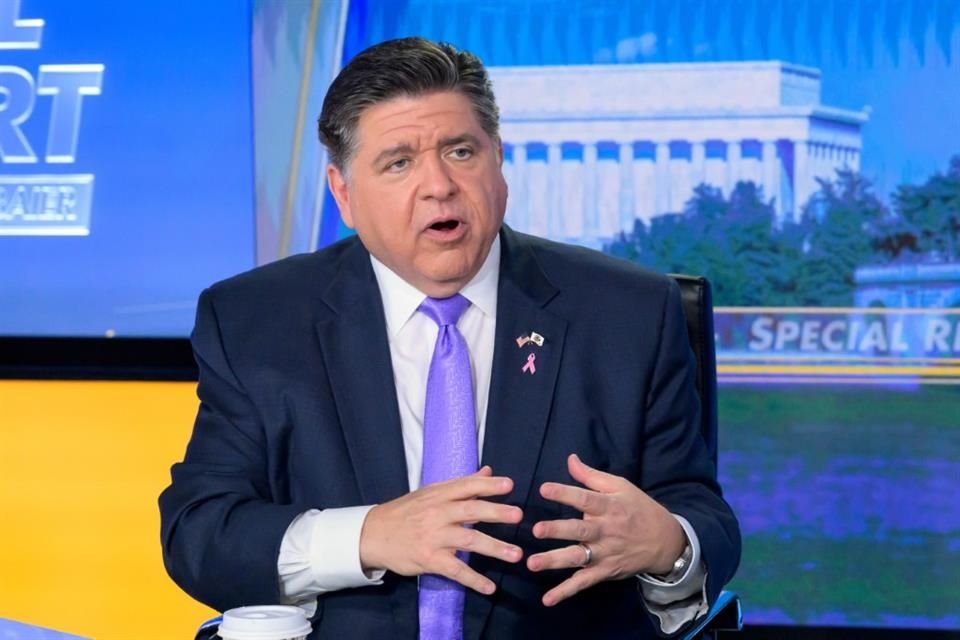 El Gobernador JB Pritzker durante una entrevista en Washington, el 23 de octubre.