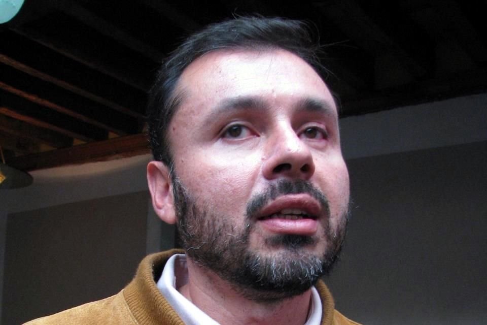 En imagen de 2008, Francisco Monroy Gaytán, entonces Rector de la Universidad Intercultural en el Edomex.