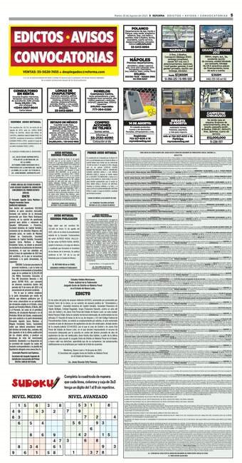 edictos avisos convocatorias